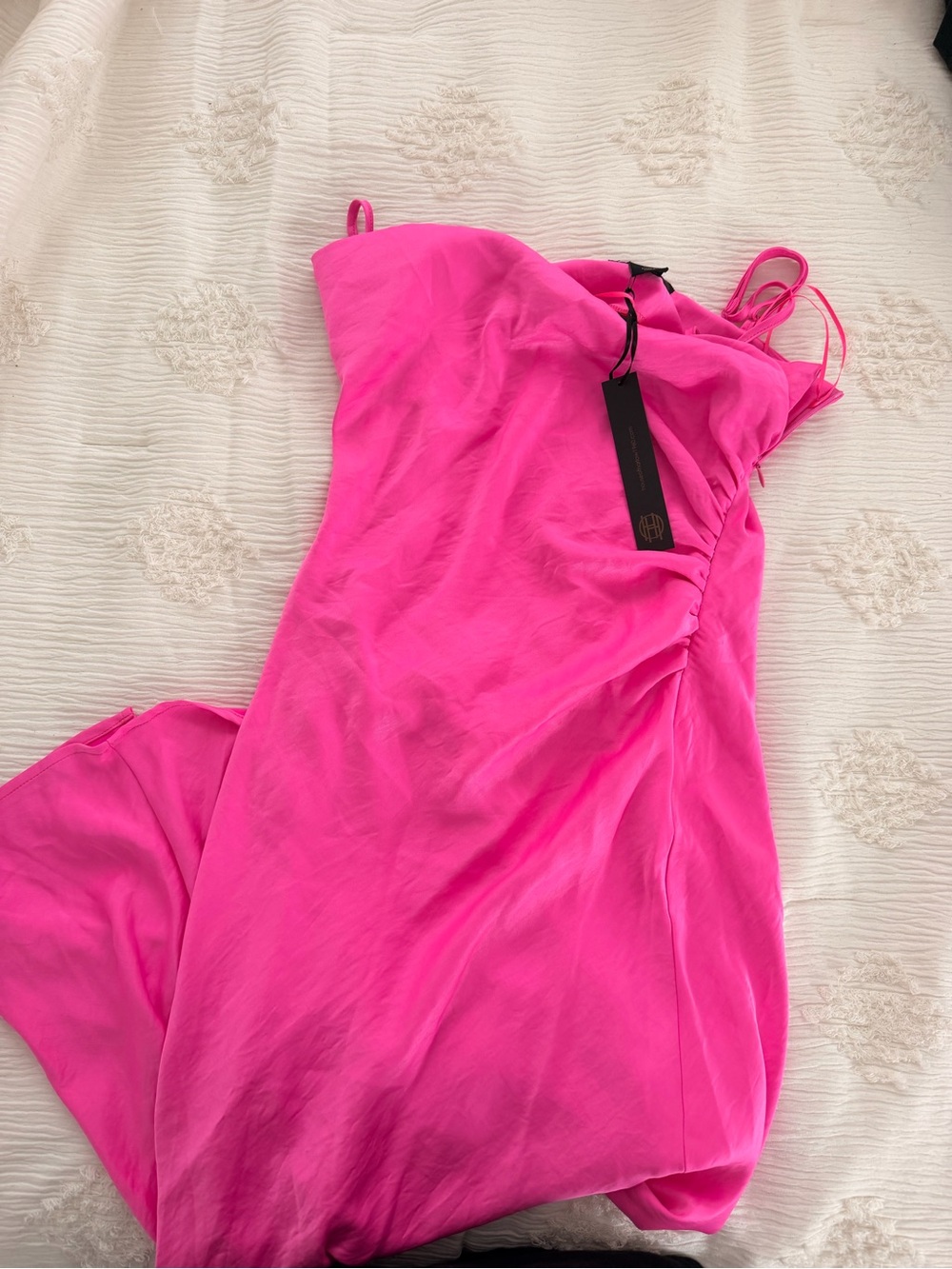 House of Harlow 1960 Hot Pink Strapless Slip Dress